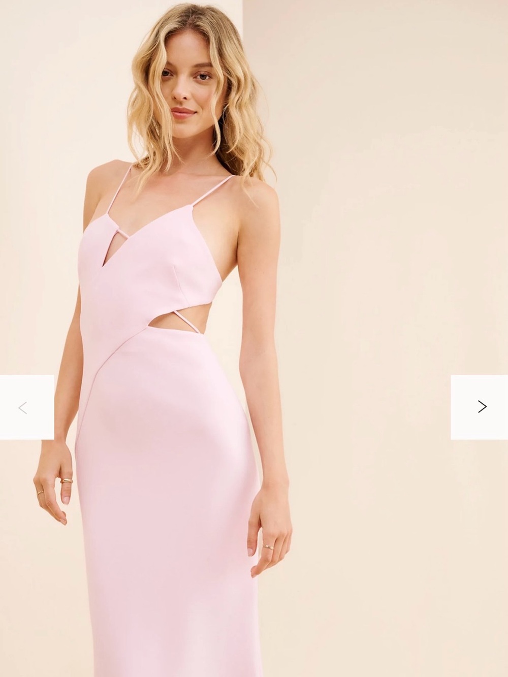 Significant other poet asymmetrical maxi dress